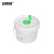 安赛瑞 湿巾桶 密封抽拉式塑料纸巾桶 化工酒精消毒桶 不含纸巾 白色矮款 6L 6A00467