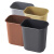 白云清洁 AF07021 酒店塑料桶反边垃圾桶办公室纸篓收纳桶 14L颜色随机