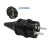 吉宝法式电源插头16A250V法标二圆法规接线插头法式发电机线接头 法标插头