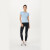 暴走的萝莉 运动T恤女夏季显瘦无缝透气瑜伽服修身跑步短袖上衣 LLDX20432 蔚蓝色 M