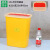 适用于医疗利器盒锐器盒黄色医疗废物垃圾桶诊所一次性针头盒刀片 方形25L