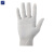 安居先森一次性乳胶手套防护手套检查手套橡胶白手套 无粉L（100只/盒）