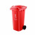 庄太太【100升红色有害垃圾】户外大号垃圾桶户外分类垃圾桶环卫商用垃圾箱带盖厨房