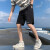 耐克（NIKE）男装运动套装2024夏新款经典时尚透气短袖T恤五分裤短裤 两件套 AR5007-011+DV9329-010 L(175)
