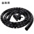 蓓尔蓝 FNR8020 电线开口式包线管缠绕管保护套线缆收纳理线器28mm黑色（2米+夹）