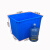 大号塑料水箱 特300L升塑料水箱周转箱收纳箱养鱼养龟水产箱定制 870*655*620毫米 红色