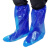 蓓尔蓝 GF2372 一次性PE鞋套 加长加厚款长筒养殖工厂高筒靴套 1双/包蓝色脚套50*39
