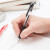 uni 日本UIN三菱SN-100圆珠笔中油笔学生用按动式签字笔子弹头红蓝黑色0.5MM 0.5黑色1支+3支笔芯