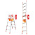 瑞居工程加厚梯子家装梯子工地梯子两用梯子带工具布袋梯子05TL