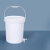 科睿才实验室螺旋塑料带盖涂料加厚手提桶工业实验桶 螺旋桶18L+配龙头 螺旋塑料桶 79689 