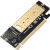 定制适用M.2 NVME SSD转pcie 3.0x4转接卡X16扩展卡 PCIE转M KEY (NVME)