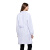 劳博士 TZ012 白大褂 工作服学校化学实验室服护士服药店食物厂工装白色 女2XL松紧袖