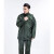 分体军绿雨衣橄榄绿户外抢险救援保安制式徒步雨衣  L 橄绿分体套装普通款