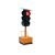 江西道路升降式移动太阳能交通信号红绿灯警示黄闪倒计时箭头灯 箭头四面两灯