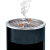 兰诗（LAUTEE）GPX-028 菊花格款圆形丽格桶 酒店商场立式座地垃圾桶烟灰桶 黑色