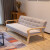 小米石网红大小型沙发  沙发小户型双人位卧室房间出租房客厅简约现代小 棕色架-蓝色 单人位(0.65米)