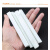 ZONYE滑石笔划线工具 石笔白色加厚方头石笔一级大号石笔加宽石笔白色 圆笔出口80*6.4MM一盒250支