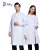 劳博士 TZ012 白大褂 工作服学校化学实验室服护士服药店食品厂工装白色 女2XL纽扣袖