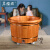 木桶坊泡脚桶木桶一键加热足浴桶洗脚木盆自动恒温熏蒸木桶带盖家用养生