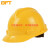 贝傅特贝傅特 工程工地ABS安全帽 玻璃钢保护头盔车间用安全头盔 V字款ABS黄色