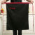 厨师围裙半身厨房专用半截布围腰餐饮餐厅饭店服务员男女士工作服 红拼黑