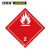 安赛瑞 危险品标识（易燃气体 2）20片/包装 10×10cm 易燃气体标示贴 危化品标识标签 39707