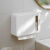 卫生间擦手纸巾盒挂壁式商用厕所抽纸盒家用免打孔擦手纸盒 白色免打孔