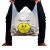 蓓尔蓝 透明背心垃圾袋 26*42cm/100只 手提塑料袋 笑脸打包袋方便袋 加厚5丝