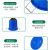 琴奋加厚塑料水桶蓝色380L 工业储水圆桶大桶化工胶桶厨房大号垃圾桶 带盖