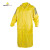代尔塔407007连体雨衣 PVC涂层带反光条加厚防水防雨防雪防风透气长款雨衣雨披 黄色 XL