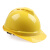 梅思安10172513 V-Gard500PE豪华型安全帽黄色PE超爱戴帽衬针织D型下颏带 5顶起订
