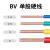 国标阻燃铜芯单股线单芯线BV1.5/2.5/4/6平方铜芯线家装阻燃硬线 铜电线6平方(50米)-红色