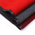 科力邦（Kelibang） 条纹复合地毯 可裁剪双条纹PVC复合防滑地垫 酒店地垫走廊防滑地毯1.6*10m KB1211酒红色