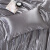 雅鹿 水洗真丝枕套一对装夏季高档丝绸枕芯罩单品绸缎枕头套床上用品 金属银 48*74cm枕套一对