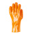 劳保佳 工业止滑手套 耐油耐酸碱防滑浸胶手套 橙色颗粒止滑型 10 双装