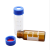 2ml透明/棕色进样瓶液相色谱玻璃样品瓶取样瓶顶空瓶实验室 蓝盖加红白四氟硅胶复合垫100个