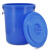 中典 YJ-E130 带盖金属提手大水桶 工业环卫物业垃圾桶 150L白色