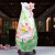 鑫國隆轩 景德镇陶瓷器法兰瓷花瓶摆件 客厅装饰工艺品创意时尚浮雕荷花瓶