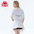 卡帕（Kappa）短袖新款情侣男女纯棉运动T恤美式字母休闲半袖夏季 漂白-001 L