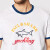 PAUL&SHARK鲨鱼男装 男士logo印花休闲圆领短袖T恤 时尚T恤上衣 白色C0P1006 010 S