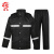 者也 反光雨衣套装1套 黑色环保PU防水涂层执勤可定制logo M码014
