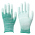 PU尼龙涂掌手套 涂胶涂层劳保手套 防护手套 耐磨防滑透气男女工地工作干活线手套 绿色涂掌手套(24双) L