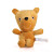小猪佩奇毛绒玩具六一儿童节礼物泰迪熊书包公仔钥匙扣包包挂件佩奇送朋友 19cm 泰迪熊