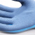 鲁工 劳保手套乳胶双层防水耐磨防滑工地胶皮手套一双