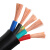 电缆线国标rvv3芯2.5铜芯电源线2芯1.5 4 6 10平方充电桩软护套线 5芯0.75平方100米