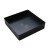 华科扬创 塑料防静电方盘长方形方盘加厚元件盒物料盒零件盒工具周转箱黑色胶盘 33号方盘270*270*34mm