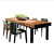 朗庆（LANGQING） 北欧餐桌椅组合实木桌简约长方形复古咖啡厅长条原木家用大长桌子 200*80*75*木板厚5CM
