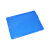 苏识 塑料周转箱储物配送箱可配盖加厚折叠箱流箱盖子600*400mm 平盖 蓝色 个 2210054