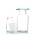 安达通 毛玻璃片 单双面磨砂毛玻片集气瓶用玻片实验器材 5cm双面磨砂毛玻璃10片 