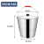 斯铂格 不锈钢手提式水桶34cm带盖加厚款（16升）大容量拖把桶 储水桶 工厂铁桶 洗车桶 BGS-143